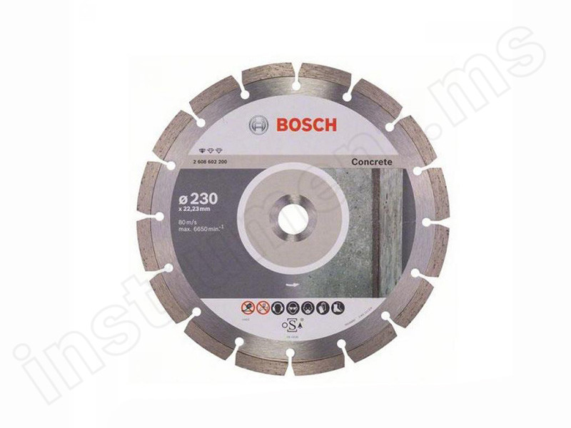 Алмазный диск Standard for Concrete Bosch d=230х10х22,2мм - фото 1