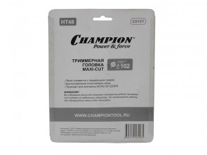 Триммерная головка с пластиковыми ножами Champion HT48 C5157 - фото 5